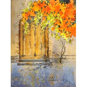 Sadia Arif, 11 x 15 Inch, Watercolor on Paper, Cityscape Painting, AC-SAD-065